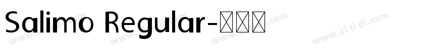 Salimo Regular字体转换